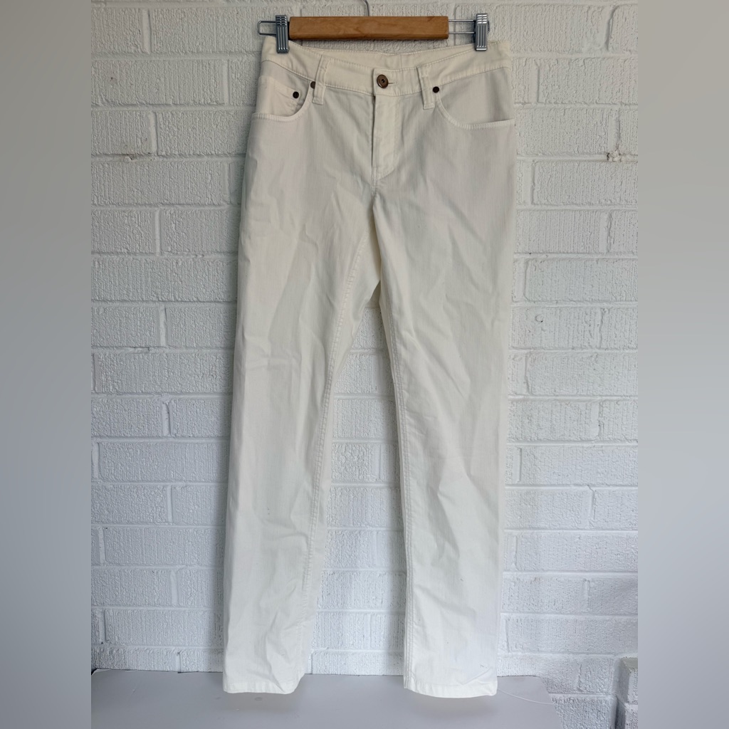 Brunello Cucinelli White Straight-Leg Women's Jeans Size 2